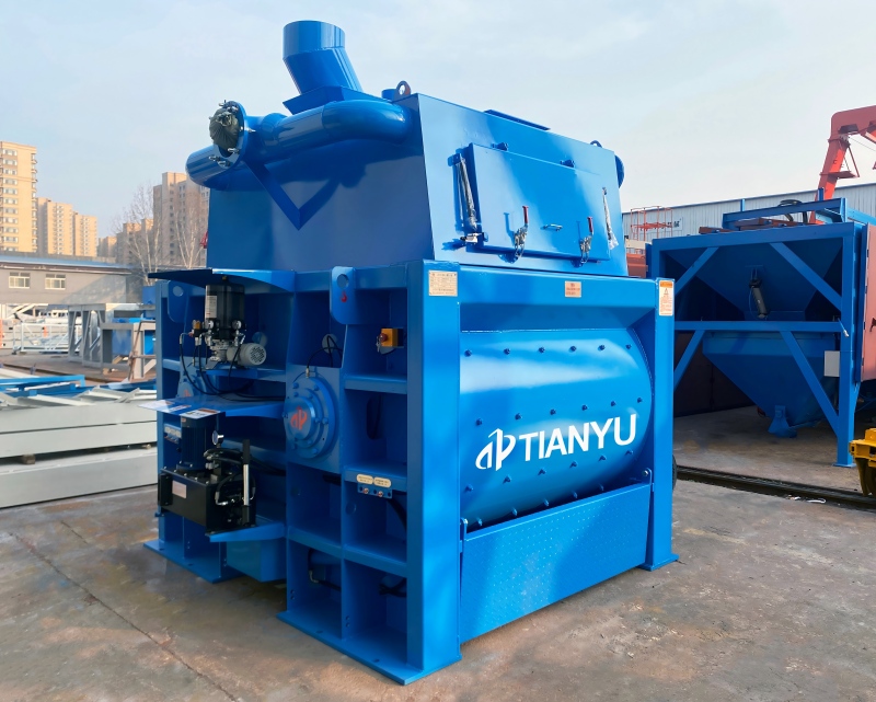 JS2000雙臥軸強制式混凝土攪拌機